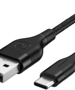 NYLON USB TYPE C 3.0 HIZLI ŞARJ USB ŞARJ KABLOSU 1METRE SİYAH