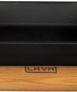 Pişirme Kabı, LV ECO P TV 1212 K4, Kare Teller ve Ahşap Altlık, Ölçüler 12 x 12 cm, Dökme Demir, Siyah