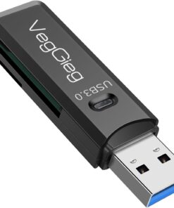 USB 3.0 SD ve Micro SD Hafıza Kart Okuyucu Siyah