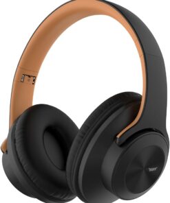 LABS BF16 Kulaklık Bluetooth 5.3, 18 Saat Oynatma, 3 EQ Mod, Hoparlör Modu (Siyah-Kahverengi)