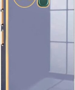 Infinix Hot 11S için Kılıf Olive Plated Lavanta Grisi [Hot 11S ile Uyumlu Kılıf - Lavanta Grisi]