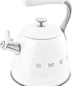 50's Style Beyaz Set Üstü Düdüklü Kettle 2.3 lt