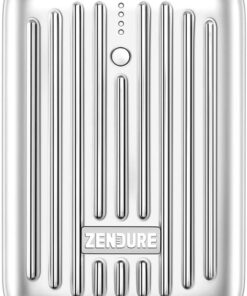Supermini 10,000 mAh USB-C Powerbank 18 W Power Delivery, süper küçük harici pil, iPhone, Samsung Galaxy, Huawei, Nintendo Switch vs. için hızlı şarj ile, gümüş