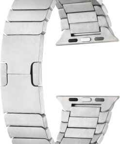 Apple İle Uyumlu Watch 38mm/40mm KRD-82 Metal Kordon Gümüş