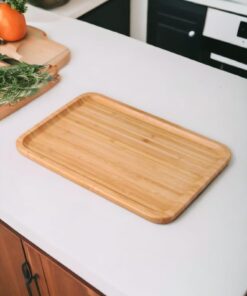 Bambu Lüx Dikdörtgen Büyük Servis-Sunum Tabağı 30x20x1,8cm