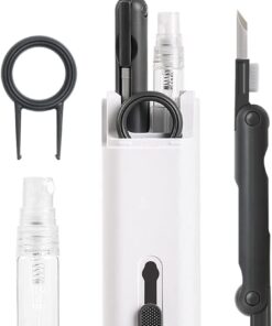 7nansi 1 arada temizleme seti, fırçalı klananye ekran temizleyici, AirPods Pro için temizleme kalemi, dizüstü bilgisayar, telefon, bilgisayar monitörü, bilgisayar nane kamera objektifi için çok fonksiyonlu temizleme kiti, Beefeta
