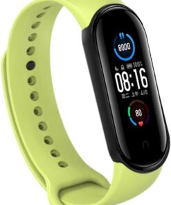 Mi Band 5 ve 6 Akıllı Bileklik Uyumlu Çift Renk Silikon Kordon