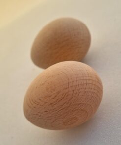 Home DIY Montessori Waldorf Ahşap Yumurta Easter Egg 2 Adet