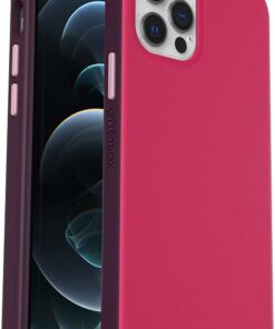 iPhone 12/iPhone 12 Pro Slim Serisi Kılıf, MagSafe ile Uyumlu, Darbeye Dayanıklı, Düşmeye Dayanıklı, Ultra İnce, Koruyucu Kılıf, Askeri Standartlara Göre 3 Kez Test Edilmiştir, Pembe/Mor
