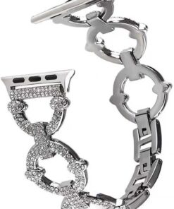 ​​​Apple İle Uyumlu Watch 38mm/40mm KRD-57 Metal Kordon Gümüş