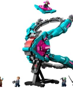 Marvel Koruyucuların Yeni Gemisi 76255-10 Yaş ve Üzeri Çocuklar için Uzay Gemisi ve 5 Minifigür İçeren Süper Kahramanlı Yaratıcı Oyuncak Yapım Seti (1108 Parça)