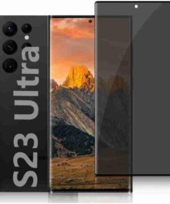 Aksesuar Samsung Galaxy S23 Ultra Uyumlu Hayalet Mat Seramik Ekran Koruyucu – Tam Kaplayan, Parmak İzi Yapmaz, Darbe Emici, Yüksek Kalite