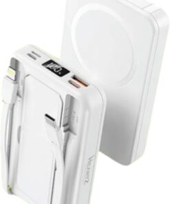 H25 10000 MH PD 20W ve USB 22.5W MAGNETİC MAGSAFE ile uyumlu FAST HIZLI ŞARJ DAHİLİ TYPE C VE LİGHTNİNG KABLOLU DÜNYA STANDARTLARINA UYGUN POLYMER BATARYA BİREBİR AMPER LCD GÖSTERGELİ POWERBANK