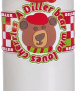 Diller 600ml Sevimli Hayvanlar Desenli Pipetli/Pipetsiz El Askılı Paslanmaz Çelik Termos (Diller Bear)