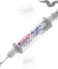 5400 akrilik 3D double liner - gümüş - 1 çift uçlu akrilik tüp - 2-3 mm ve 5-10 mm genişliğinde çift uç