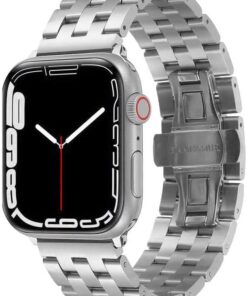 Apple İle Uyumlu Watch 38mm/40mm KRD-20 Metal Kordon Gümüş
