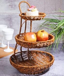 Wicker 3 Katlı Sunumluk