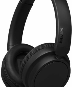 TAH5209BK hafif kulak üstü kablosuz Bluetooth kulaklık, pasif gürültü yalıtımlı, 65 saat çalma süresi, net çağrılar, dinamik bas, 2 saat USB-C şarj, siyah