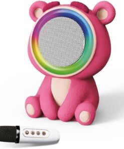 20W 2400 Mah Karaoke Mikrofonlu Ayıcık Bluetooth Haparlör BTS-253