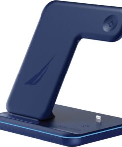 CH400 3'in 1 Kablosuz 15W Hızlı Şarj istasyonu MagSafe Uyumlu Navy
