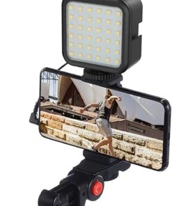 Vlogging Seti Video Kiti Tripod Mikrofon LED Işık Telefon Tutucu Kumandalı Selfie Vlog Tiktok YouTube