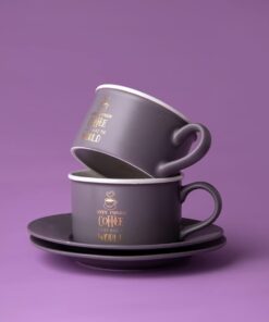 Joy Gri Çay Fincan Takımı