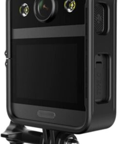 A20 4K Vücut Kamerası Güvenlik Polis Ekipmanı IP65 LED Flaş 150° Hareket Algılama 240FPS Ağır Çekim 2650mAh 2.33” Dokunmatik Ekran 16MP Siyah