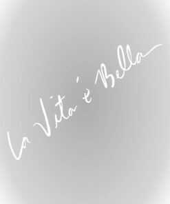 Aksesuar Hayat Güzeldir La vita e Bella Araba Sticker Oto Cam Sticker 20 x 4 cm Beyaz