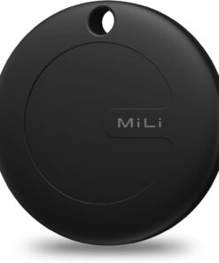 MiTag AirTag Konum Takip Cihazı Apple ile Uyumlu Apple Lisanslı MFI Sertifikalı - Siyah Deri Kılıf