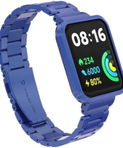 Xiaomi İle Uyumlu Redmi Watch 2 Lite KRD-60 Metal Kordon Lacivert