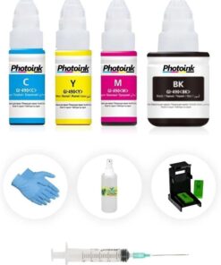 INK Canon E404 E414 E484 E464 E474 Pg-46 Cl-56 Plus Siyah Ve Renkli Kartuş Dolum Seti