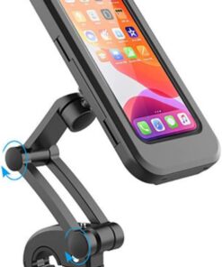 Bisiklet Motosiklet Cep Telefonu Kılıfı Profesyonel Gidon Tutucu 6.5 " IPX5 Su Geçirmez Kelepçeli Açısı Ayarlanabilir GT HL-69