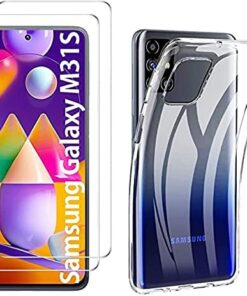 CONNERS GALAXY M31S Anti-Scratch-Temperli CAM EKRAN KORUYUCU 2 ADET +CRYSTAL ŞEFFAF SİLİKON