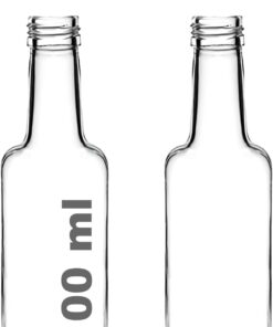 100 ml Şeffaf Standart Sosluk 100 cc Sızdırmaz Kapaklı Cam Şişe (2)