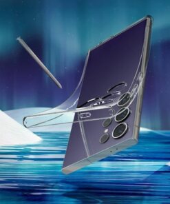 Samsung S24 Ultra ile uyumlu Şeffaf Clear Silikon Yüksek Kalite Darbeye Dayanıklı Şık Telefon Kılıfı