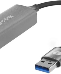 SW-U334 Gri Metal USB 3.0 to RJ45 10/100/1000Mbps Gigabit Adaptör