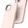 GİYİM & AKSESUAR İphone 14 (6.1) inç İle Uyumlu içi Kadife Kaplama Gerçek Silinebilir Leke Tutmaz Lansman Kılıf Şok Emici Full Kasa Koruma Sağlayan Kılıf (Pudra Pembe)