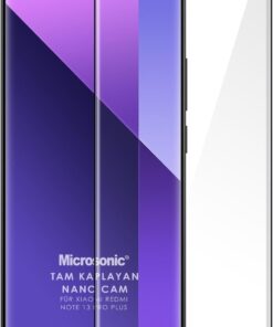 Xiaomi Redmi Note 13 Pro Plus 5G Tam Kaplayan Nano Cam Ekran Koruyucu Siyah [Redmi Note 13 Pro Plus 5G ile Uyumlu Ekran Koruyucu - Siyah]