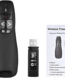 Kablosuz Lazer Sunum Kumandası USB Alıcılı 2,4 GHz Powerpoint Sunumu Ppt Flip Pen Pointer Clicker Presenter Dahili Alıcı Kırmızı Işık Uzaktan Kumanda