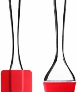 Silikon Spatula Seti 2in1 // Isıya Dayanıklı & BPA İçermez // 2 Parça Yapışmaz, Pişirme, Karıştırma, Yağlama ve Sonrası - Bulaşık Makinesinde Yıkanabilir Mutfak Gereçleri Çok Renkli Günlük Kullanım