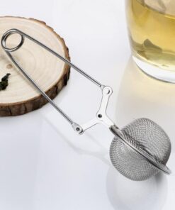 Çay Süzgeci - Bitki Çayı Demleme Süzgeci Uzun Saplı Maşalı Çay Süzgeci