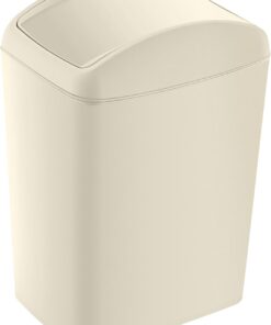 Soft Çöp Kutusu Döner Kapak Latte 40 LT - LATTE, Çok Amaçlı Döner Kapaklı Çöp Kovası