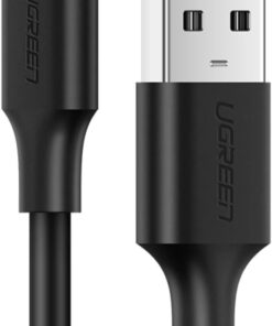 2.0 A USB-A & Micro USB Data ve Şarj Kablosu, 1 Metre, Siyah, 60136
