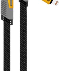 4 in 1 65/27 W 2 TO 2 FLAT FAST WIRE CABLE PD USB TYPE C İOS 4 LÜ HASIR ŞARJ VE DATA KABLO