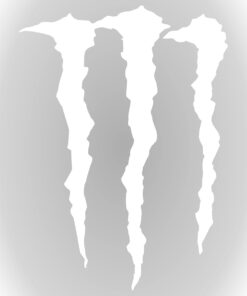 Aksesuar Monster Pençe Far ve Cam Sticker 10 x 8,5 cm Beyaz