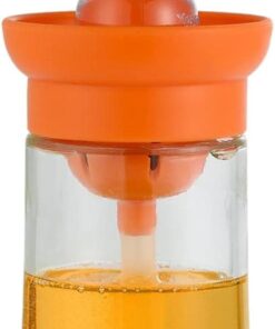 Yağ Dispenseri - 180ml Yağ Ölçme Kabı Dispenseri, Sıkma Yağ Şişesi Yağ Dispenseri Pişirme Barbekü Pişirme Marine için Generic