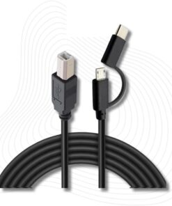 3351 Type C +Micro Usb Yazıcı Printer Piyano Midi Bağlantı Kablosu Hızlı USB C USB B Midi cihazını müzik kaydı/oynatma veri iletimi için bilgisayarA bağlamaYı sağlar(Ln-3351 Type C+Micro Usb)