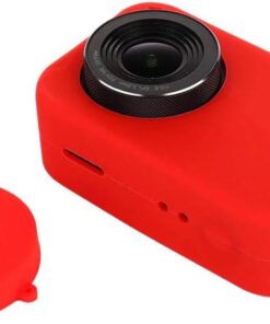 Xiaomi Yi 4K ve 4K Plus Kamera Silikon Kılıf Kırmızı