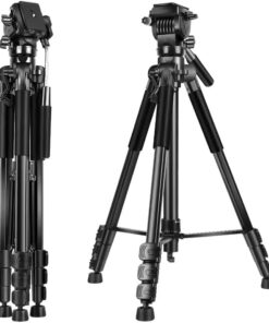 HT-T05 Profesyonel Alüminyum 210 Cm Tripod Tok Alümimyum Taşınabilir Dslr Cep Telefonu Tripodu