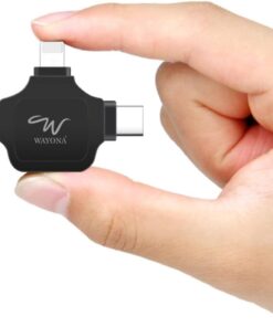 4'Ü 1 Arada Otg Adaptörü Flash Bellek Konnektörü, Otg Adaptörü, Siyah